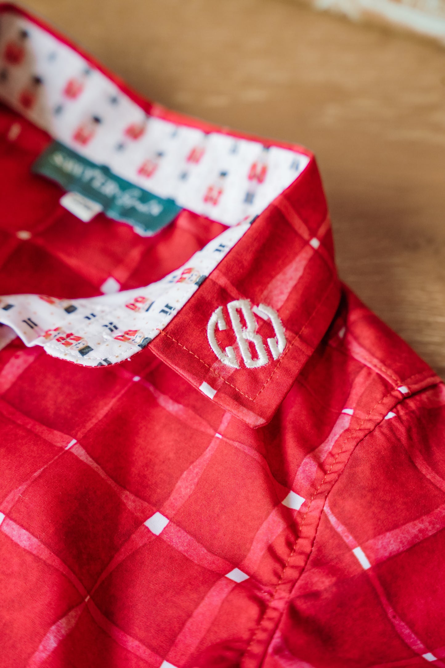 Red Plaid Nutcracker Button-Down Shirt