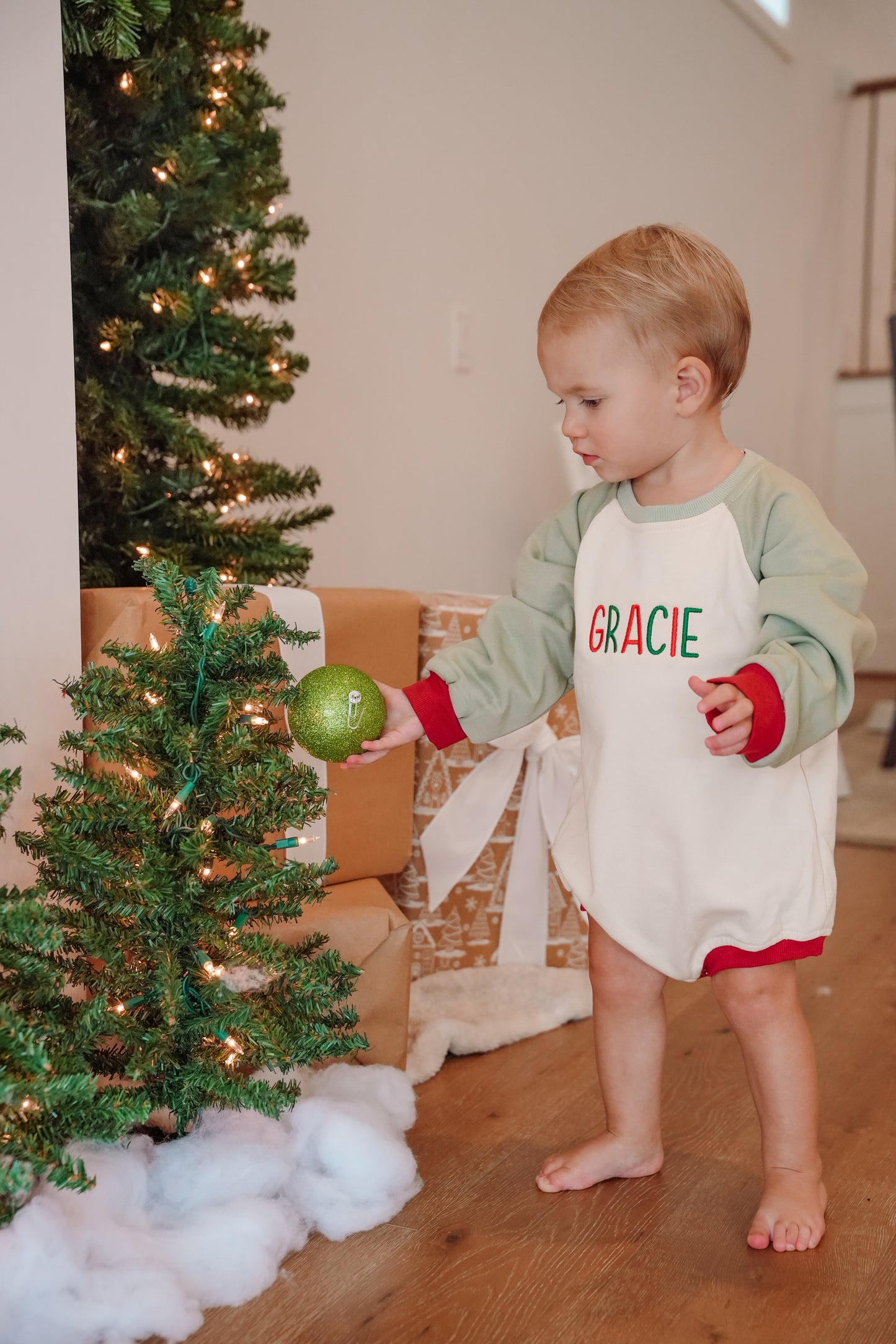 Holiday Oversized Bubble Romper
