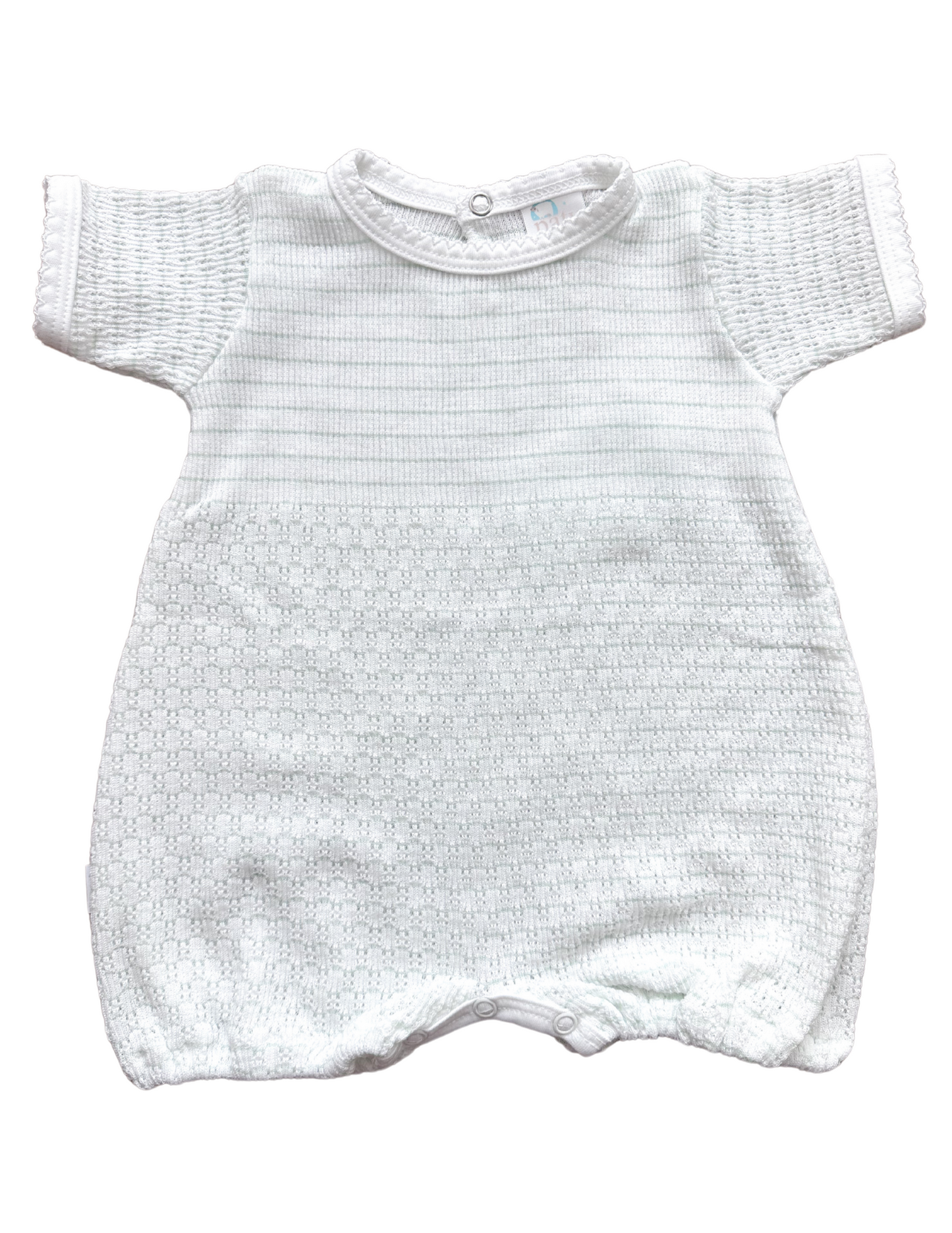Paty Inc Mint & White Pinstripe Bubble
