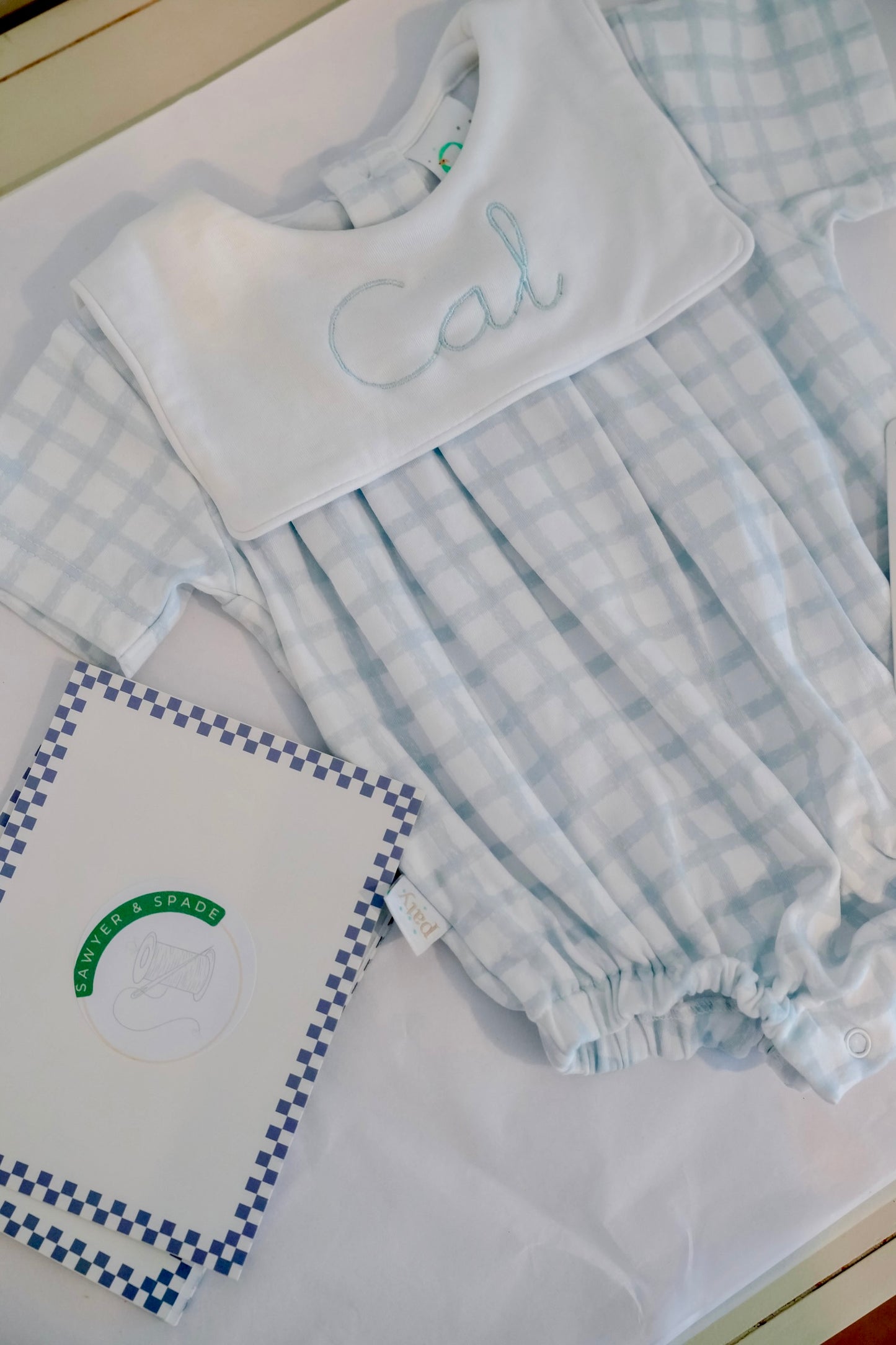 Paty Inc Blue Gingham Bubble