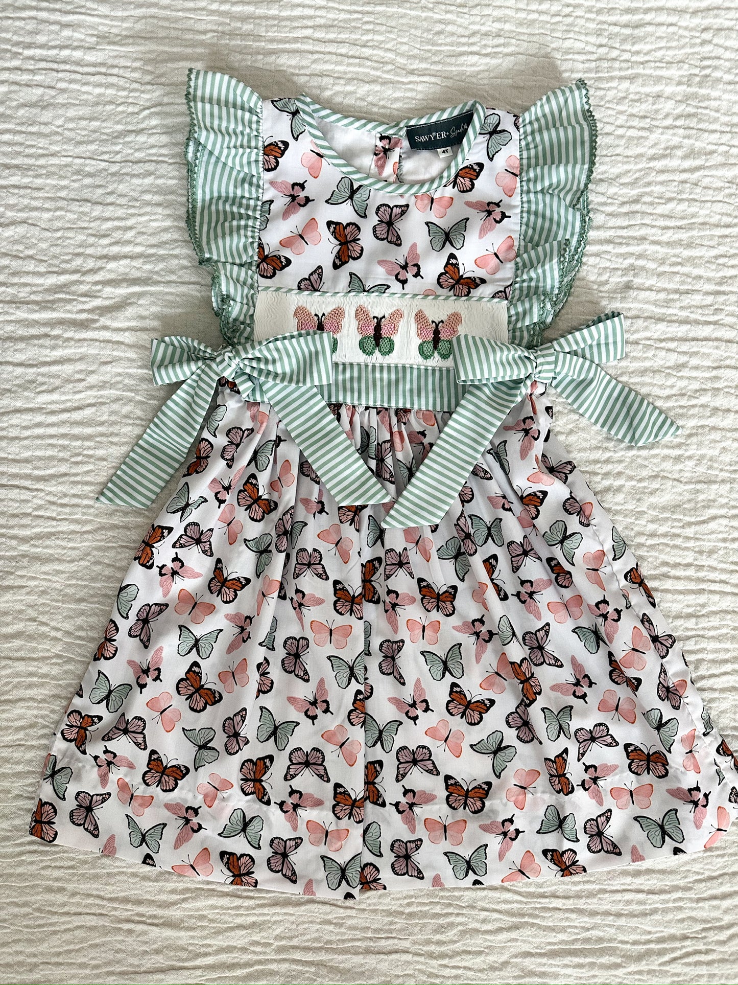 Butterfly Smocked Dress