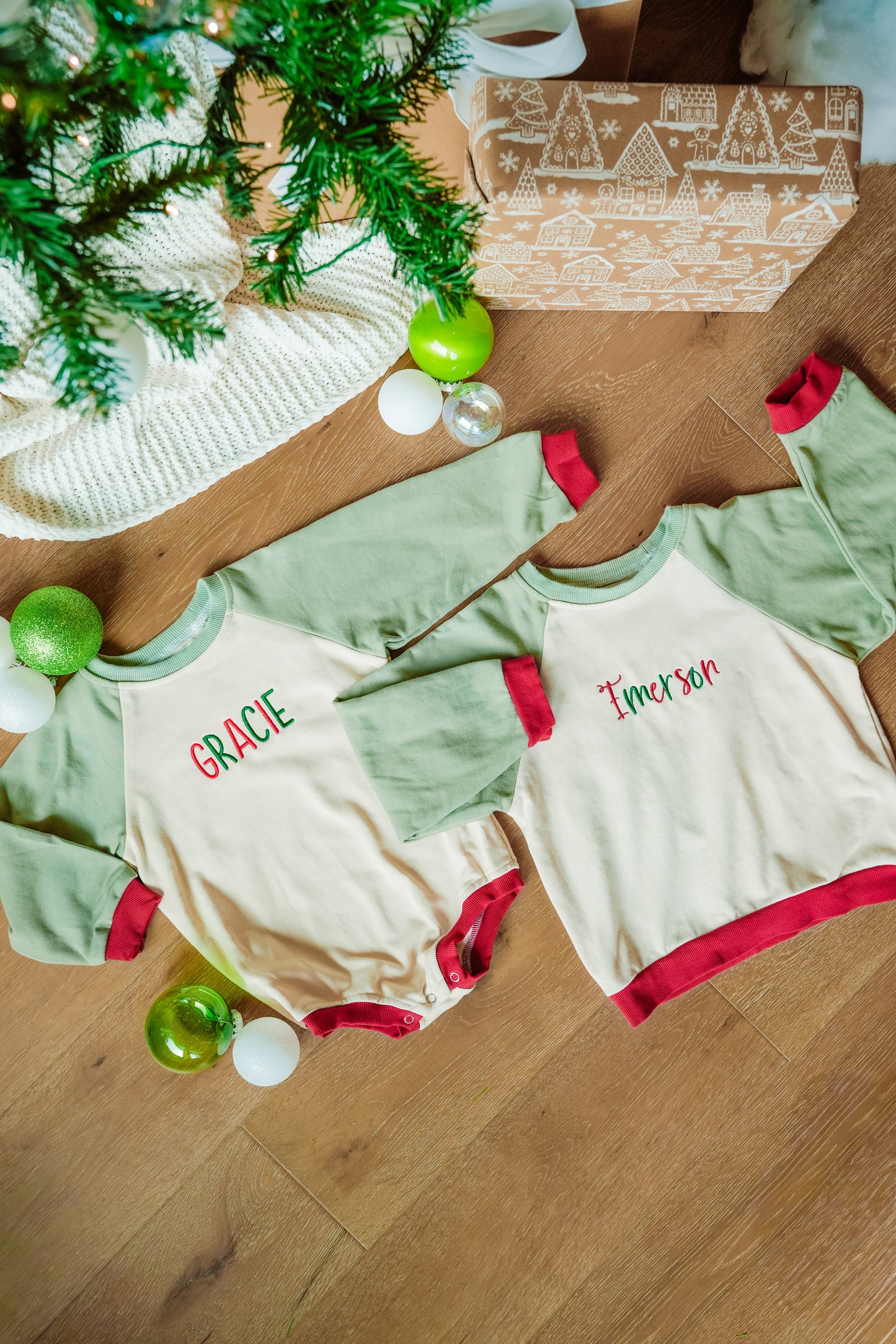Holiday Oversized Bubble Romper