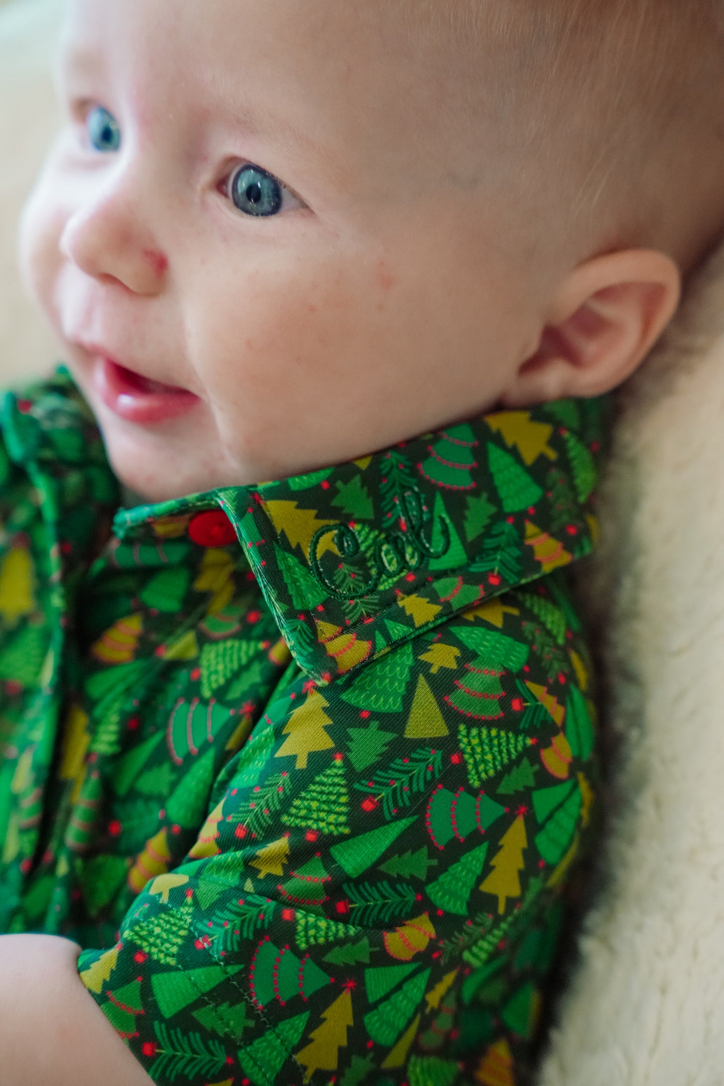 Christmas Tree Polo Onesie