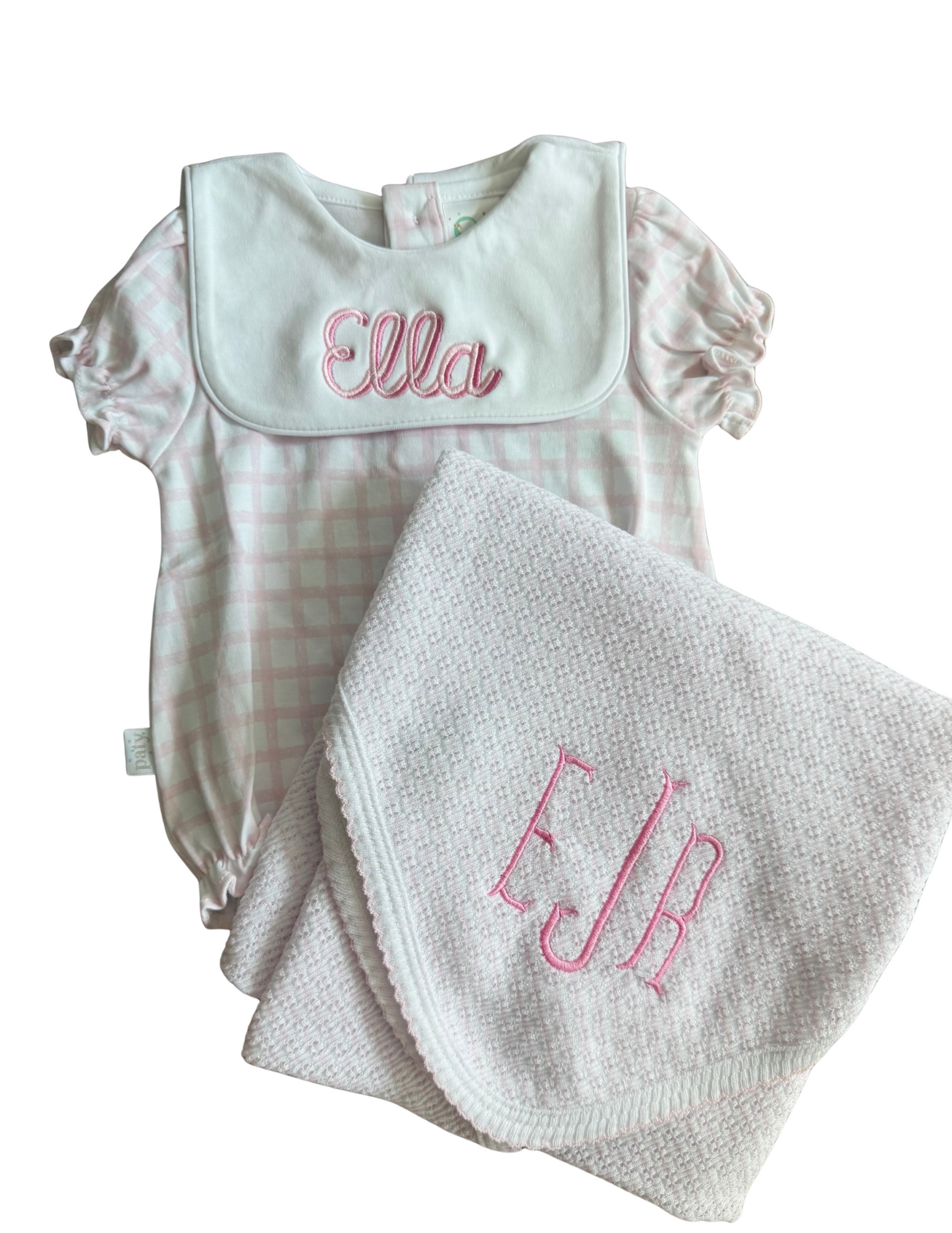 Paty Inc Pink Pinstripe Swaddle Blanket