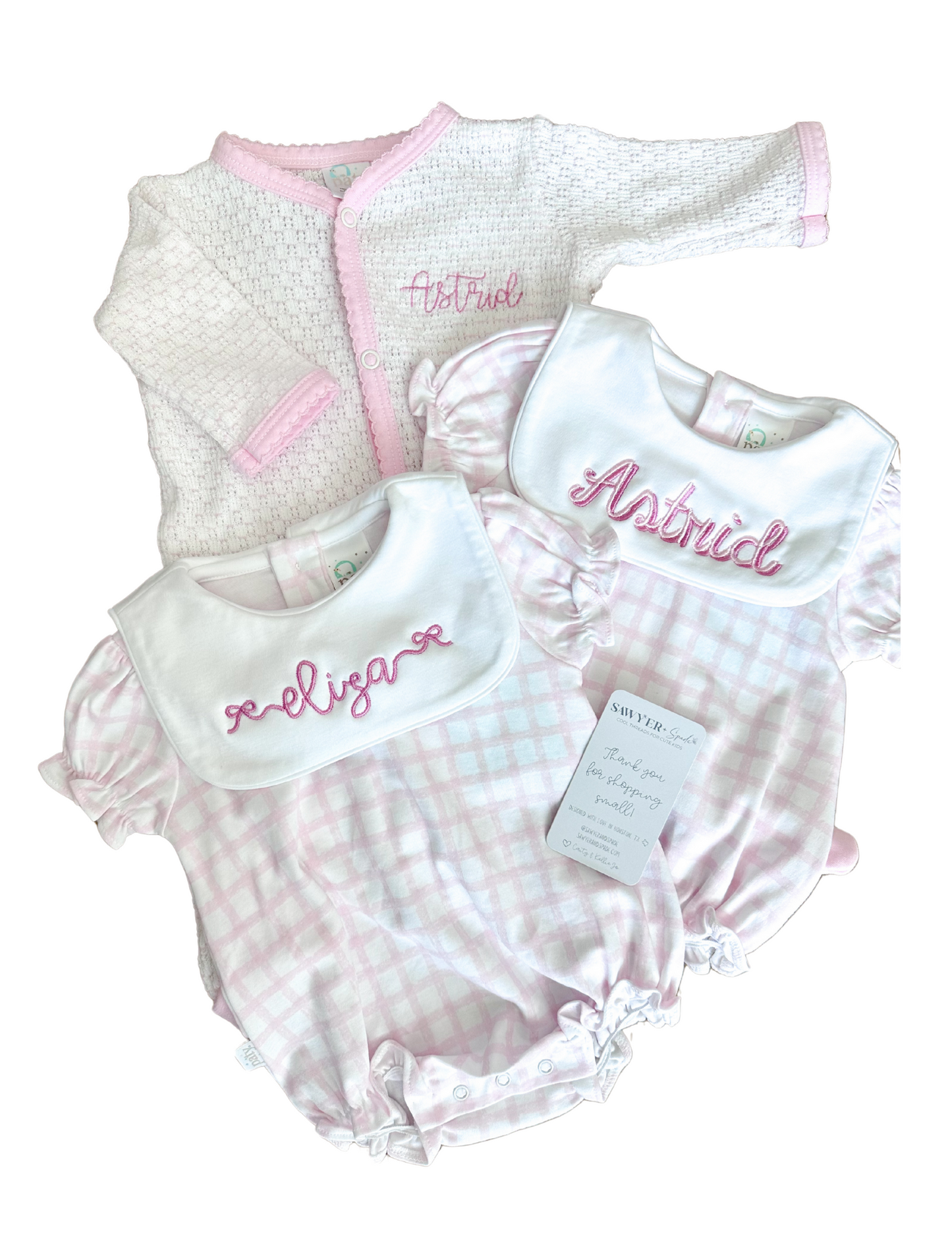 Paty Inc Pink Gingham Bubble