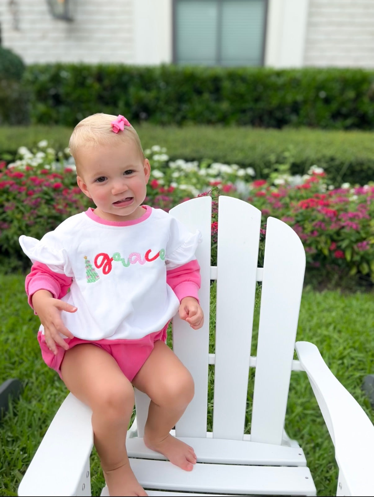 Pink Ruffle Oversized Bubble Romper