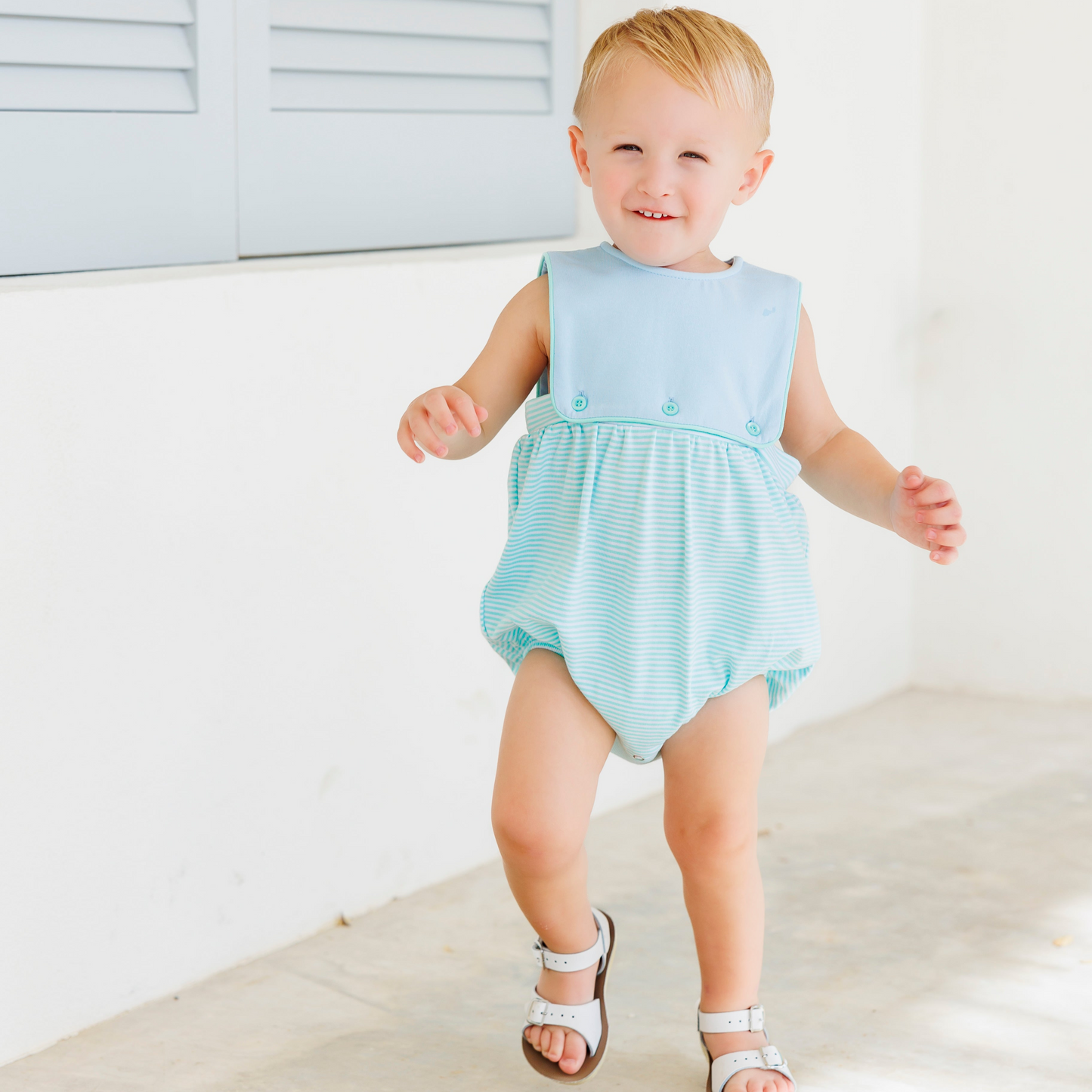 Mint Stripe & Blue Levi Bubble