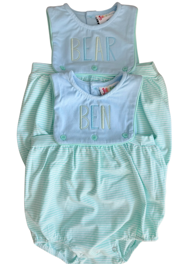 Mint Stripe & Blue Levi Bubble