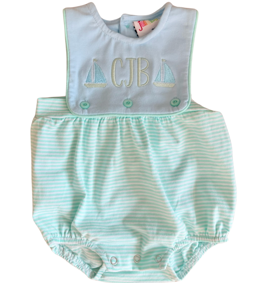 Mint Stripe & Blue Levi Bubble