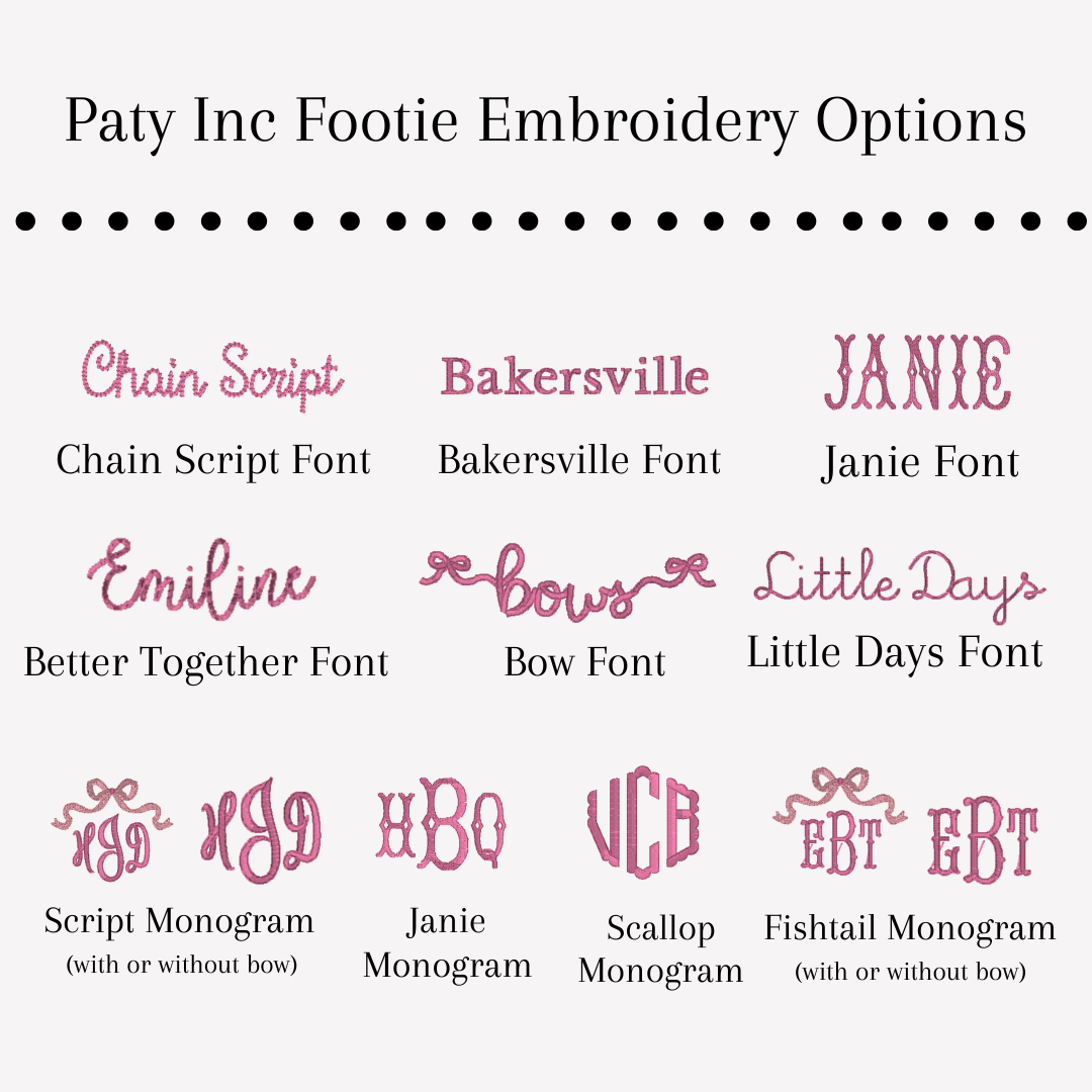 Paty Inc Gray & Pink Footie