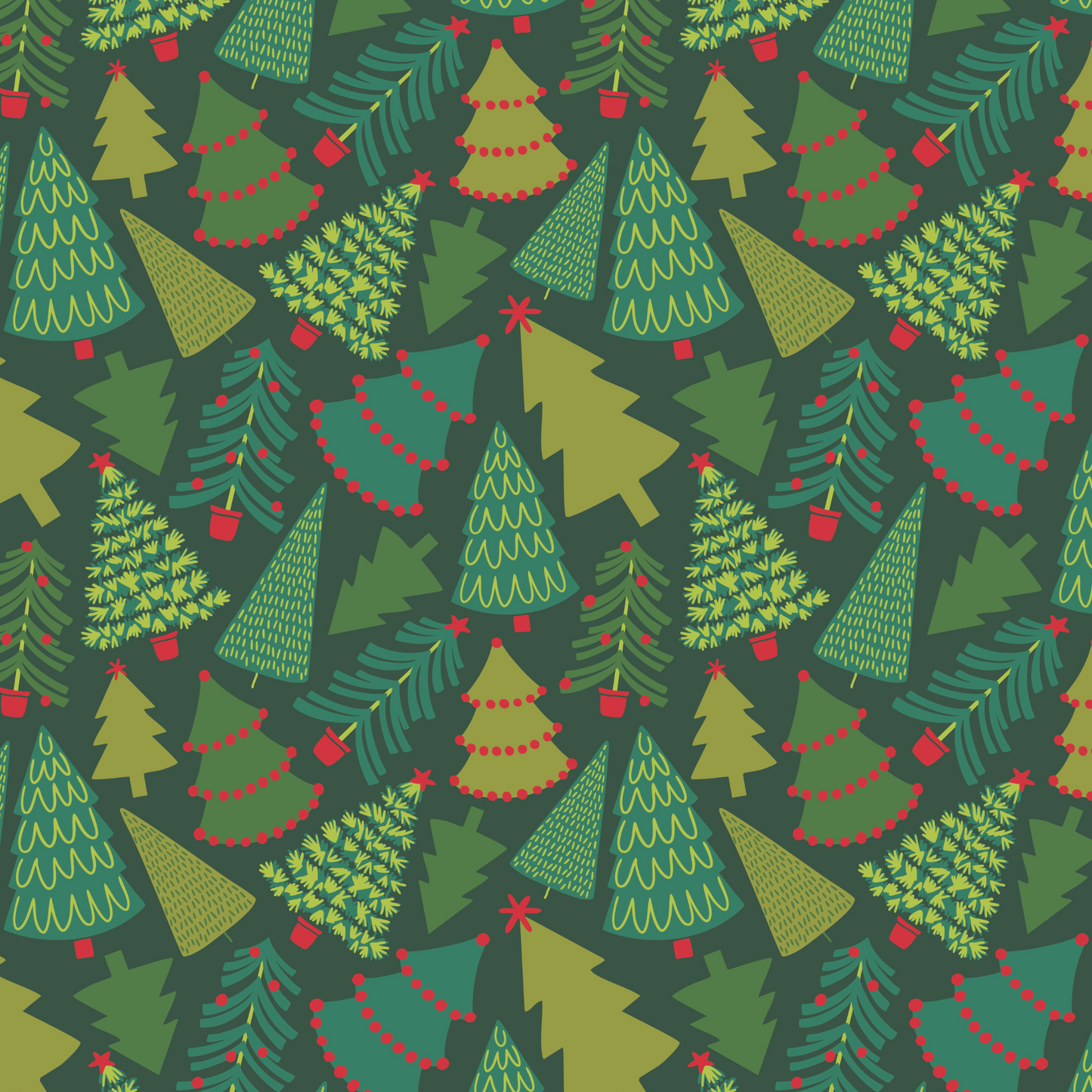 PREORDER Custom Green Christmas Tree Gift Bag