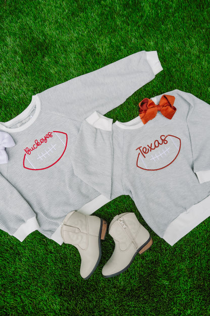 Gray Waffle Sweatshirt