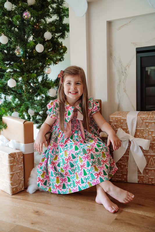Pink Christmas Tree Dress