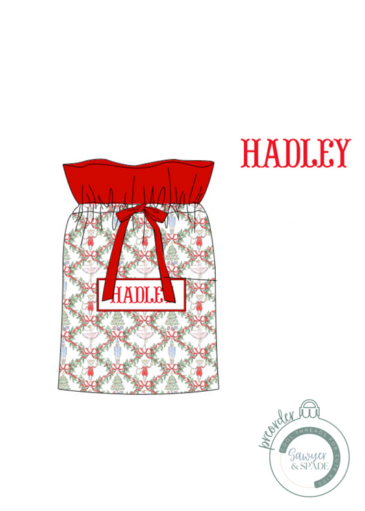 PREORDER Custom Smocked Nutcracker Gift Bag