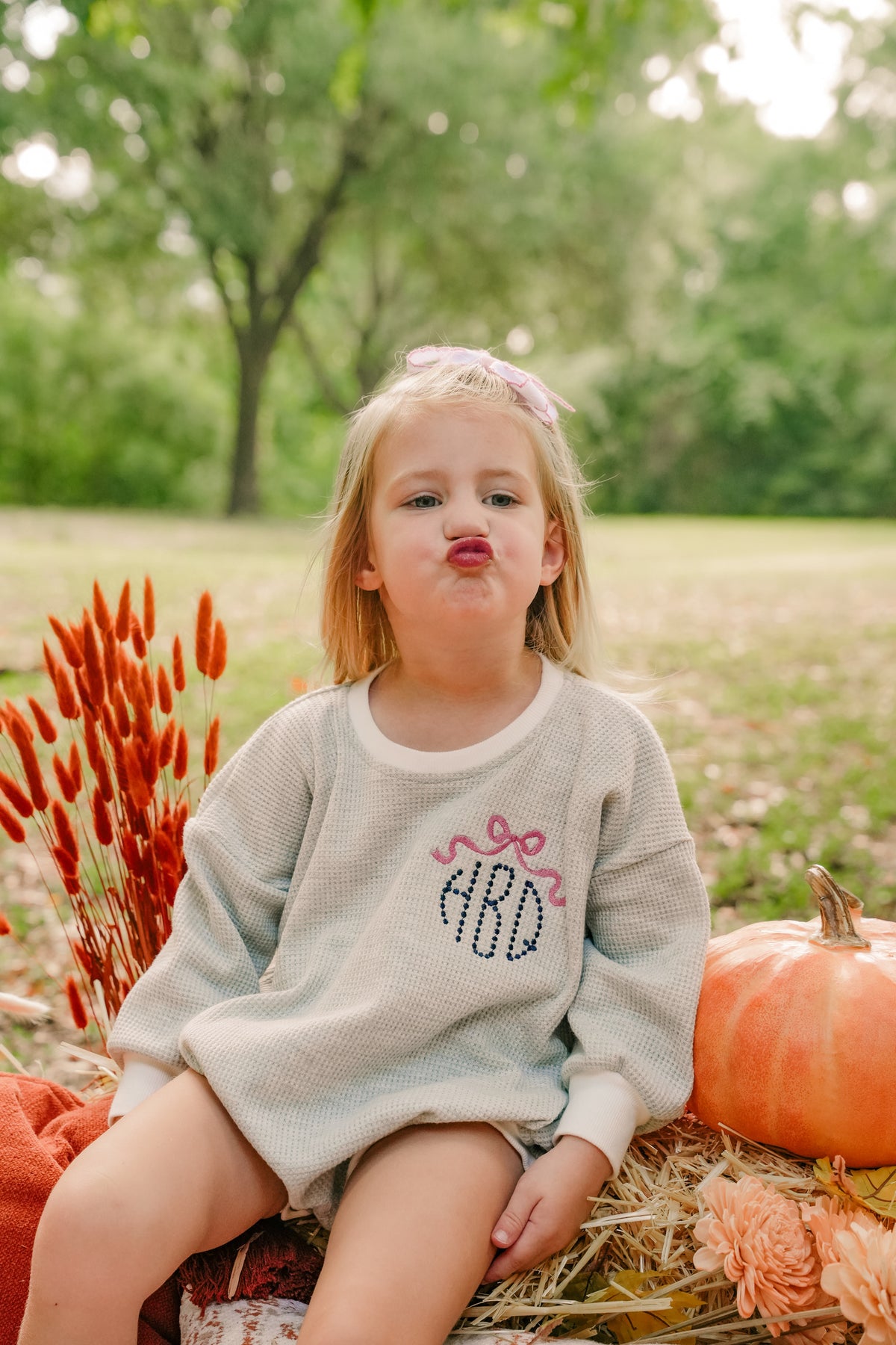 Gray Waffle Bubble Romper | Personalized Baby & Toddler Romper
