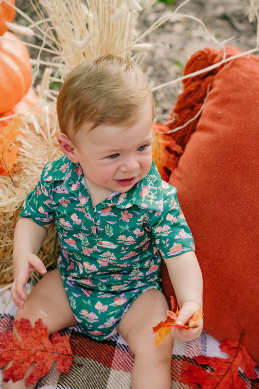 Fall Harvest Polo Onesie (SS x Be Sweet Ink)