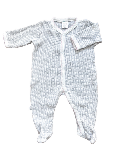 Paty Inc Gray & Pink Footie