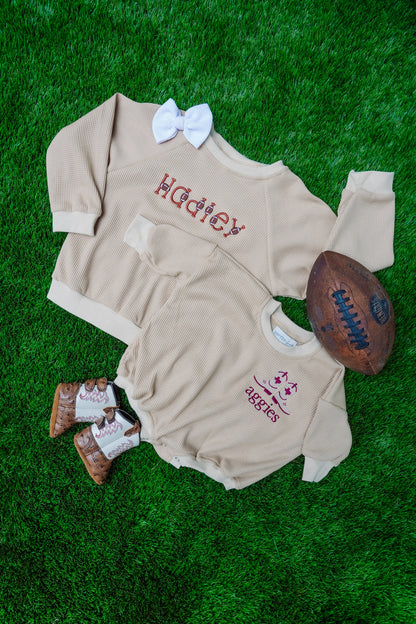 Tan Waffle Sweatshirt