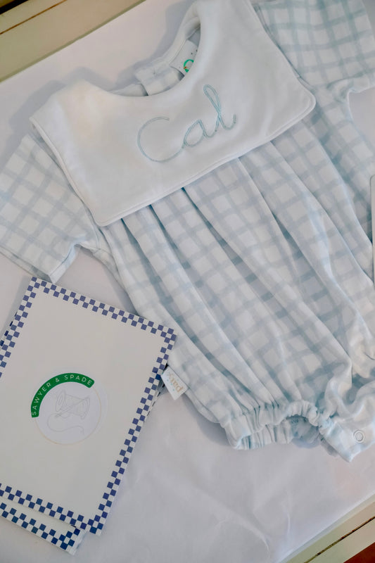 Paty Inc Blue Gingham Bubble