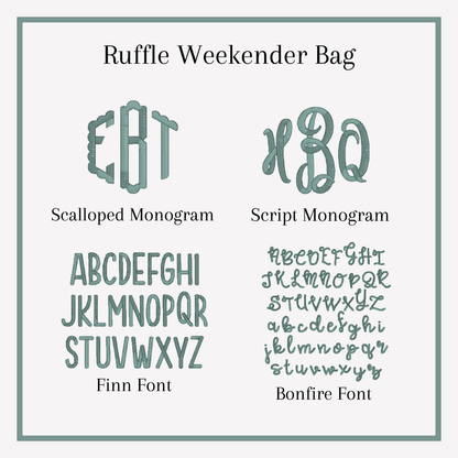 Floral Weekender Overnight Bag