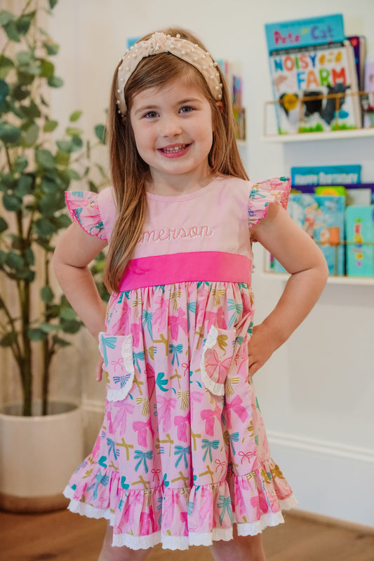 Pink Bow Dress