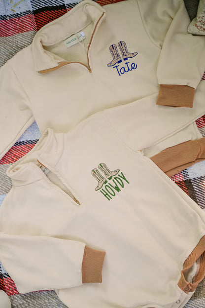 Cream & Caramel Pullover | Personalized Kids Pullover