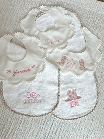 Scalloped Baby Bib
