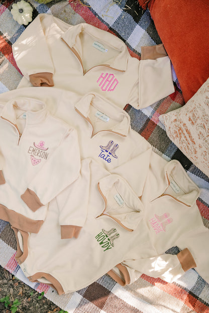 Cream & Caramel Bubble Romper