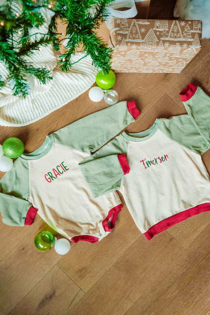 Holiday Oversized Bubble Romper