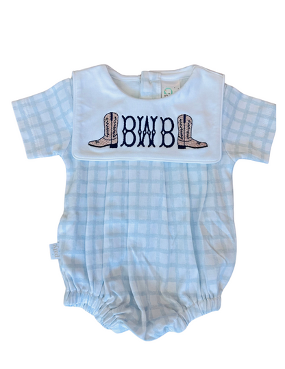 Paty Inc Blue Gingham Bubble