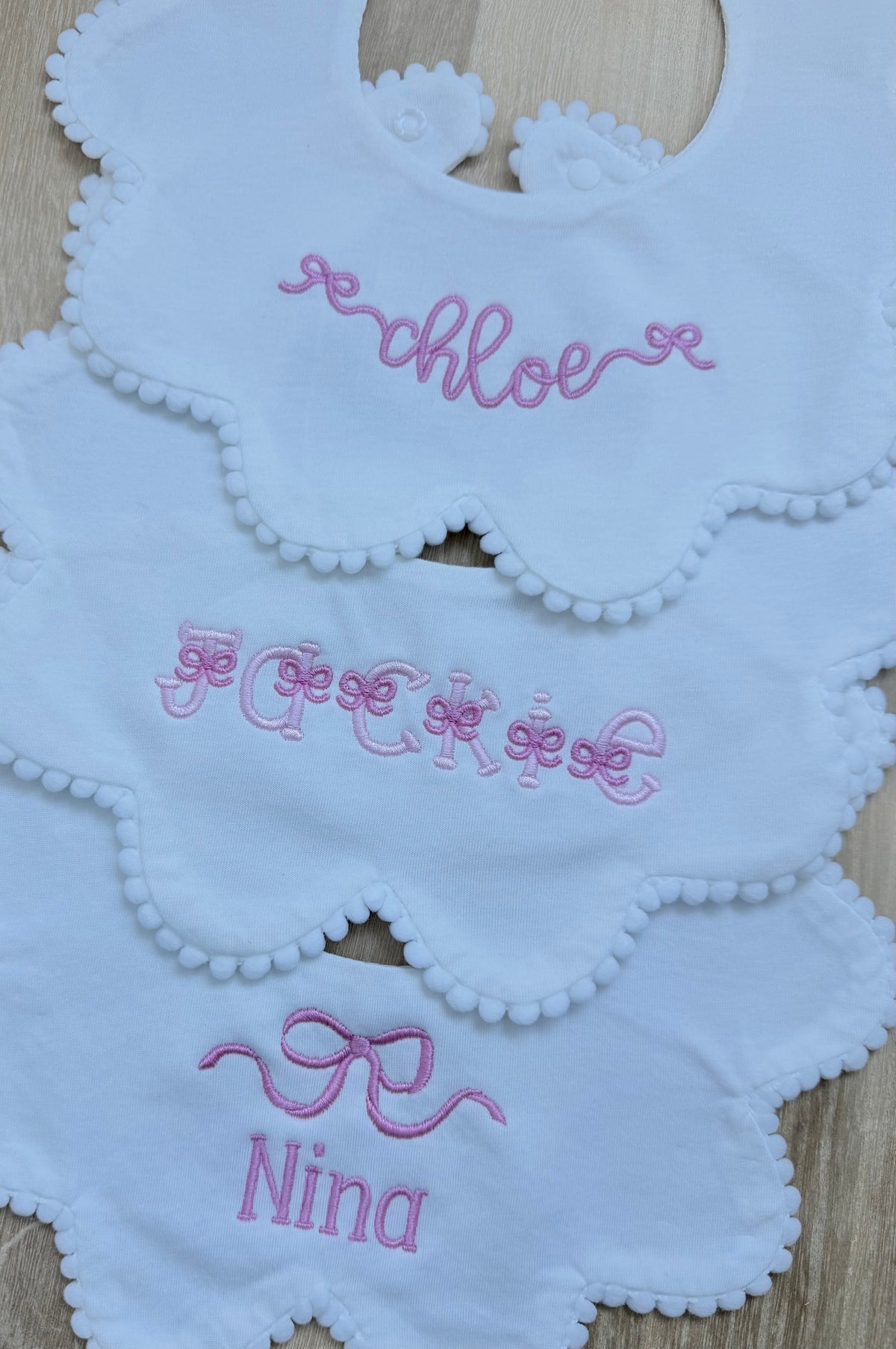 Scalloped Baby Bib