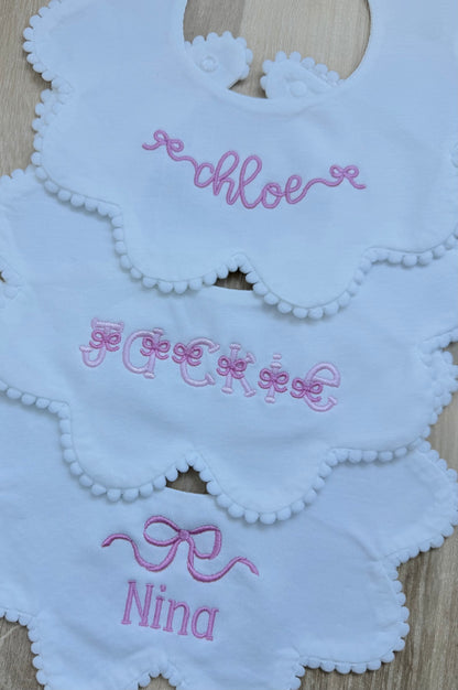 Scalloped Baby Bib