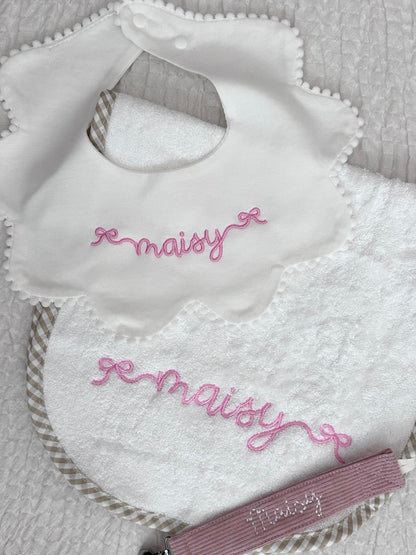 Scalloped Baby Bib