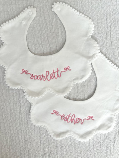 Scalloped Baby Bib