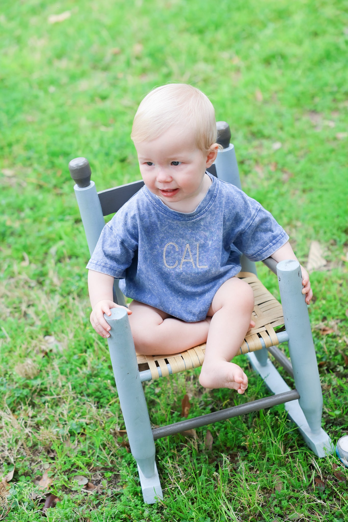 Navy Acid Wash Bubble