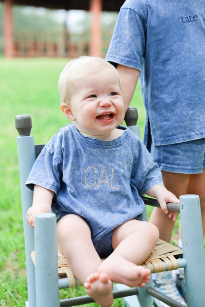 Navy Acid Wash Bubble