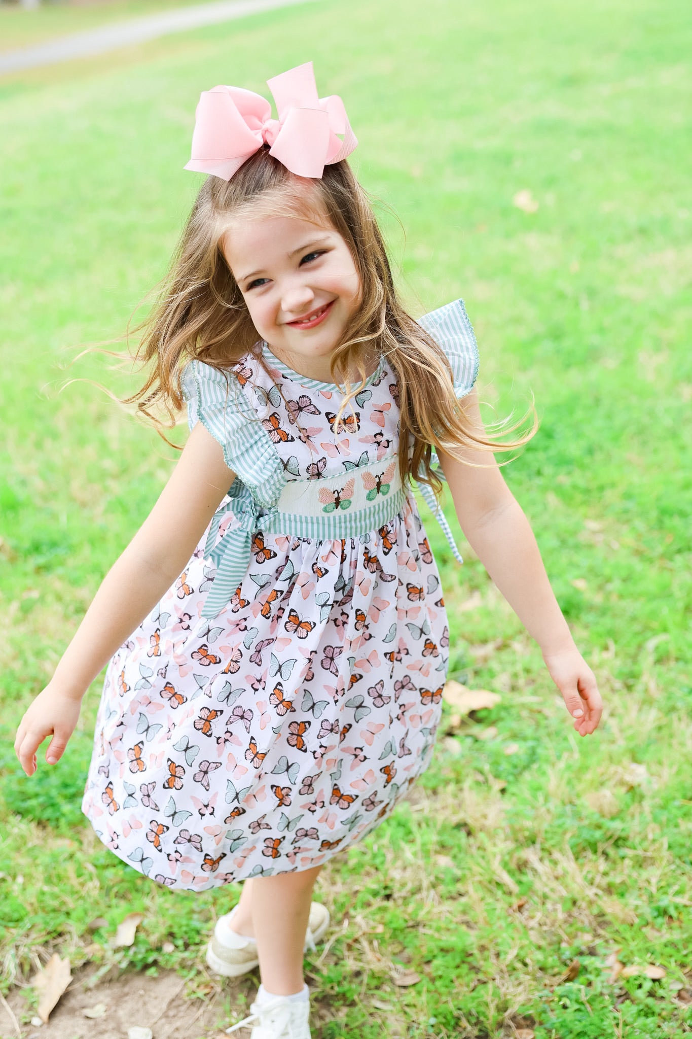 Butterfly Smocked Dress
