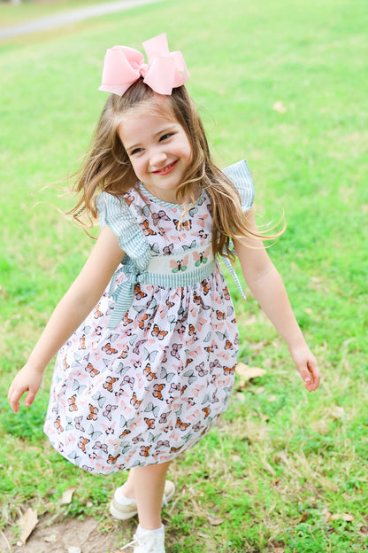 Butterfly Smocked Dress