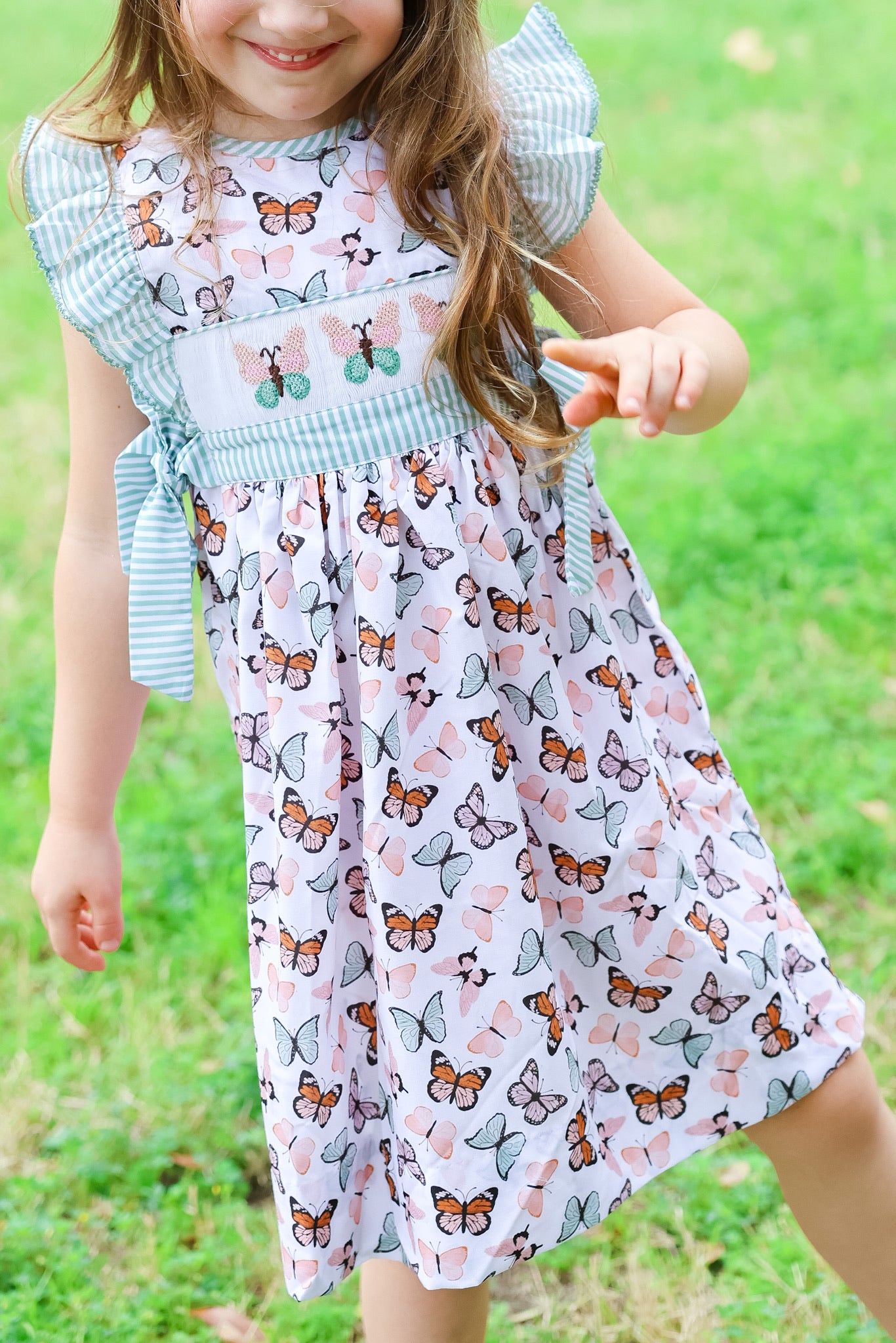 Butterfly Smocked Dress