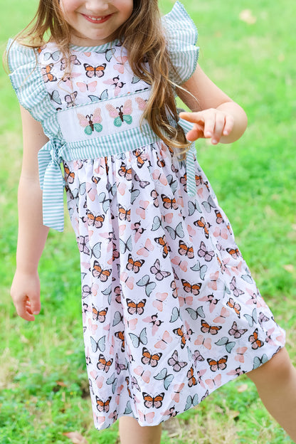 Butterfly Smocked Dress