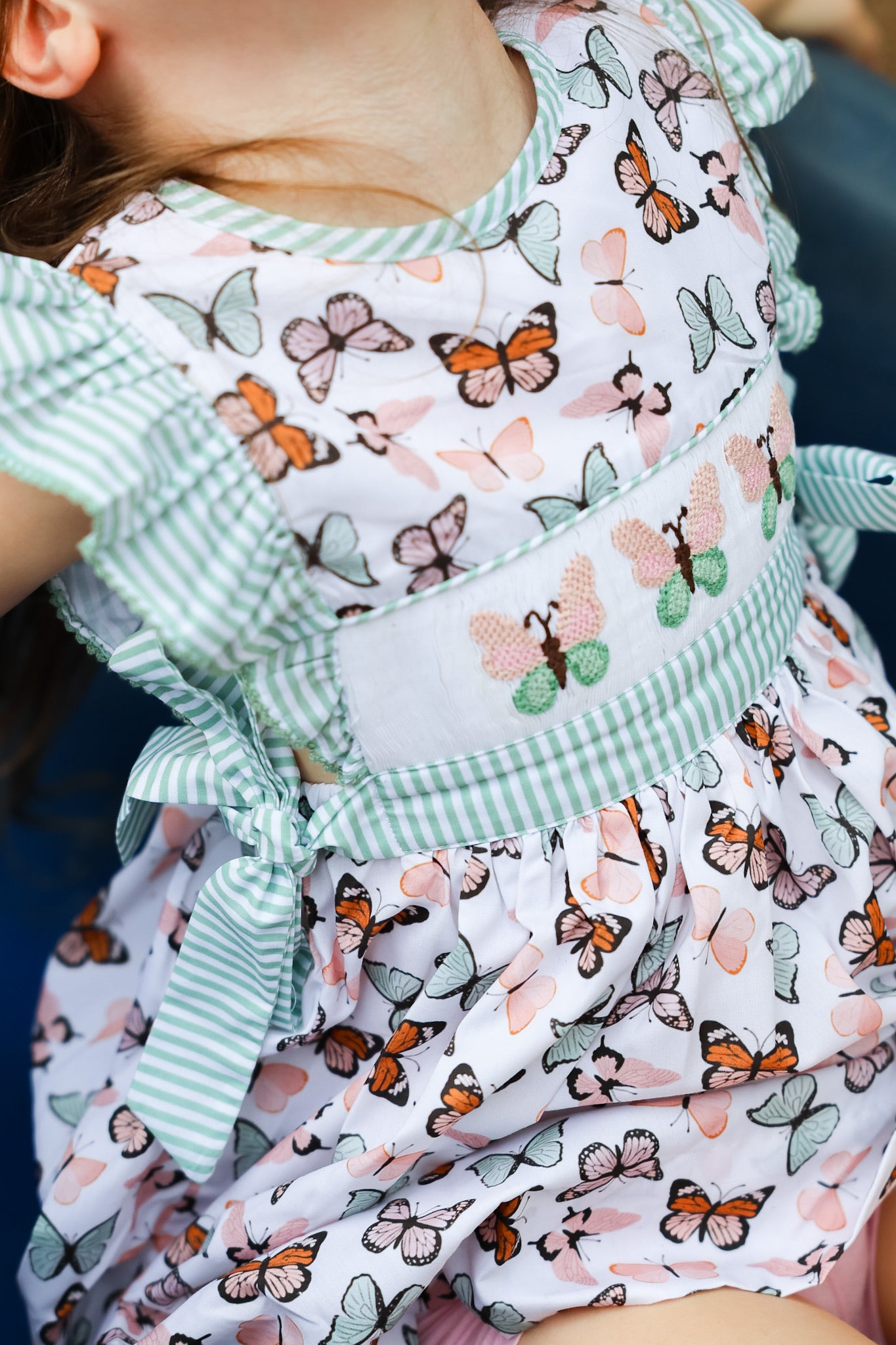 Butterfly Smocked Dress