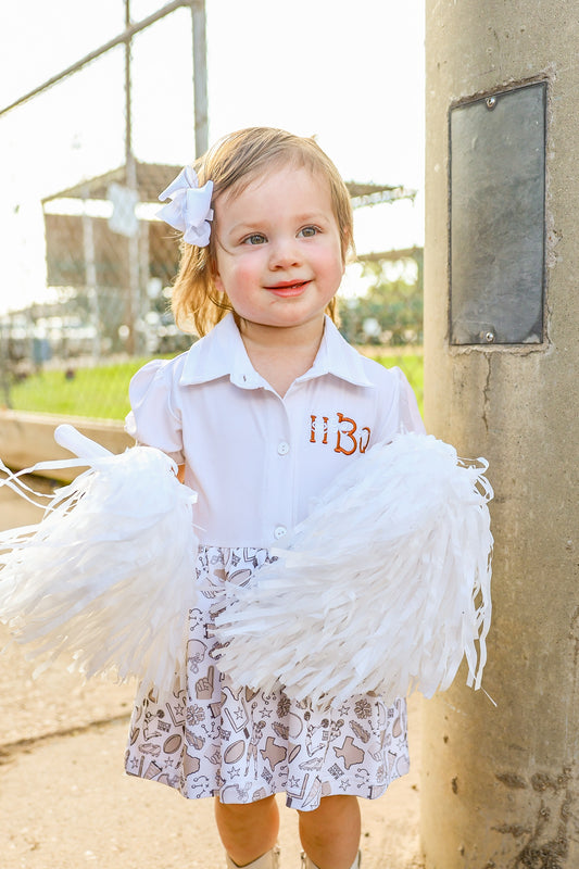 Girls Football Bodysuit Dress | Gameday Collection