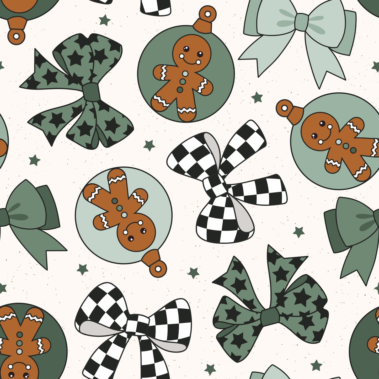 PREORDER Custom Smocked Gingerbread & Bows Nightgown