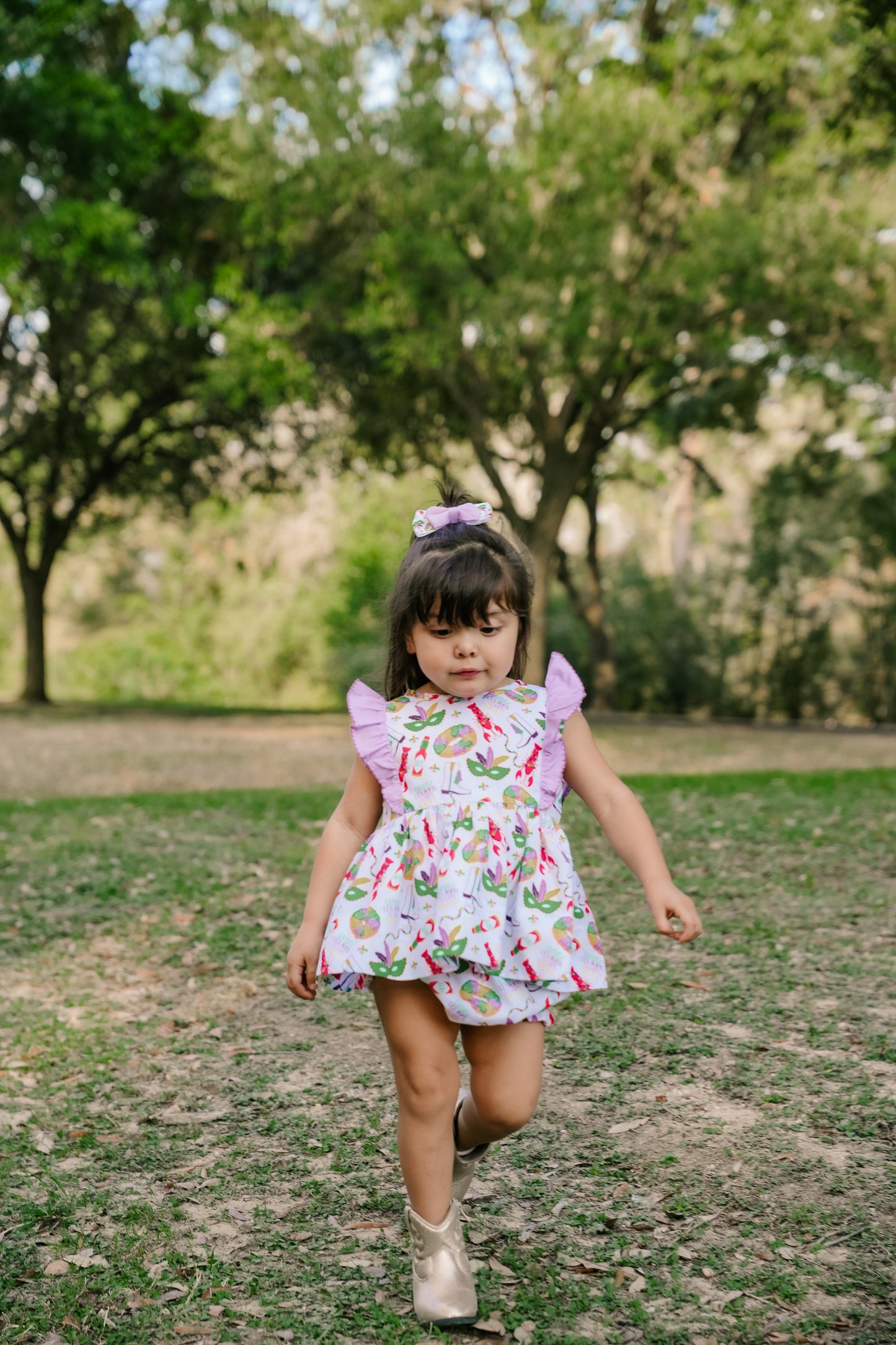 SS X Hemline Mardi Gras Diaper Set