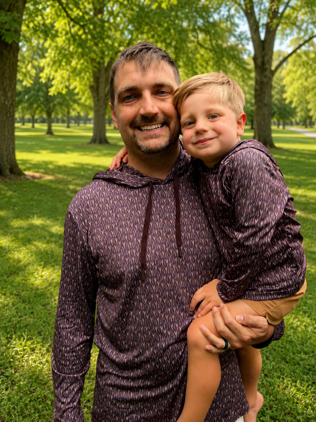 Men's Wheatgrass Performance Hoodie | Father & Son Matching Hoodie