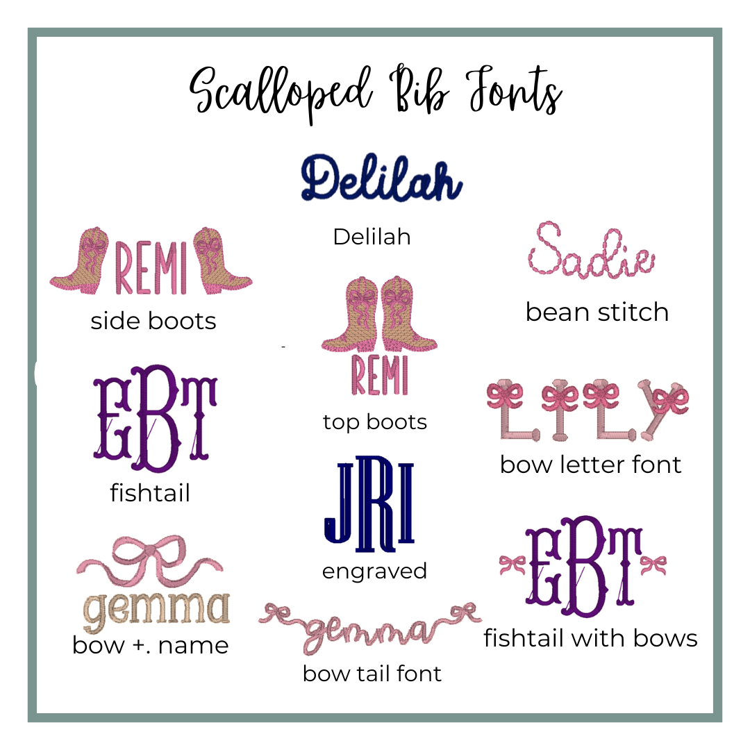 Scalloped Baby Bib