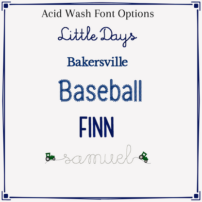 Navy Acid Wash Set