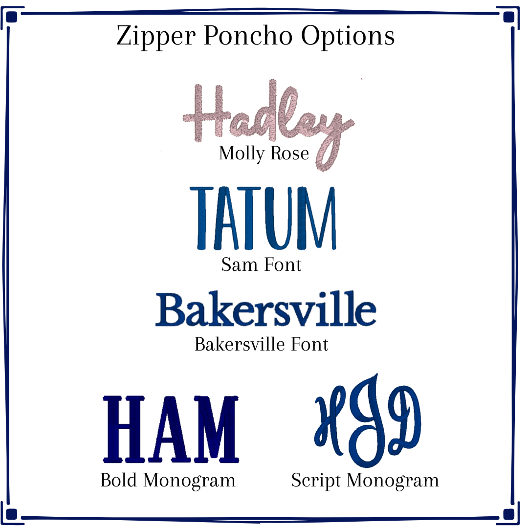 Zipper Towel Poncho