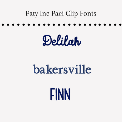 Paty Inc Knit Pacifier Clip - White