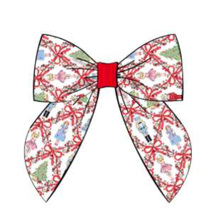 Nutcracker Large Hair Bow